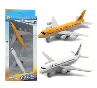 GVMJHYK Jouet Avion, 2 Pièce Jouet de Avion Set Modèle Réduit d'avion Petites Avions Jeux Volant Extérieur Jardin Interactif Enfant Garçon Fille