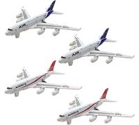 GVMJHYK Jouet Avion, 4 Pièce Jouet de Avion Set Modèle Réduit d'avion Petites Avions Jeux Volant Extérieur Jardin Interactif Enfant Garçon Fille (C)