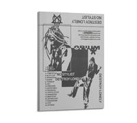 GVMRFCDD Toile murale moderne avec cadre If Looks Could Kill-Destroy Lonely pour chambre à coucher, salon, 30 x 45 cm