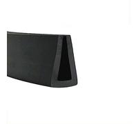 GVNFJKJK Bandes d'étanchéité en Caoutchouc, Bande d'étanchéité en Caoutchouc U, Bande Forme de à Fond Plat 3,28 Pieds Noir, for la Restauration Meubles d'armoires(5mm x 10mm)