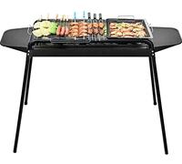 GVNFJKJK Barbecue au Charbon de Bois, Barbecue portatif à Charbon de Bois en Acier Inoxydable, brochettes d'extérieur for 5 7 Personnes, Camping Pique-Nique Jardin