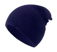 GVNFJKJK Chapeaux d'automne et d'hiver Bonnet Unisexe d'hiver for Hommes et Femmes, Bonnet décontracté, Chaud et Doux, tricoté, uni, for Tous Les Jours(Blue)