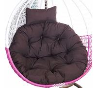 GVNFJKJK Coussin pour hamac, Coussin de Chaise avec Oreiller réglable, Coussins for Meubles d'extérieur, Coussins de Chaise Ronds et épais(Brown)