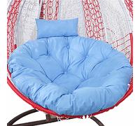 GVNFJKJK Coussin pour hamac, Coussin de Chaise avec Oreiller réglable, Coussins for Meubles d'extérieur, Coussins de Chaise Ronds et épais(Blue)