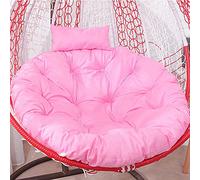 GVNFJKJK Coussin pour hamac, Coussin de Chaise avec Oreiller réglable, Coussins for Meubles d'extérieur, Coussins de Chaise Ronds et épais(Pink)