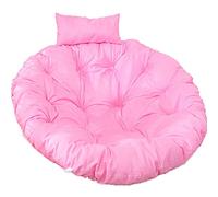 GVNFJKJK Coussin pour hamac, Siège de balançoire Suspendu d'extérieur, Grand Coussin épais de Chaise hamac de Jardin avec Appui-tête réglable, Coussins de Chaise lavables(Pink)