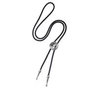GVNFJKJK Cravates créatives for Hommes - Corde en Cuir Faite à la Main Rétro Badge Rond Pentagramme Bola Cravate Cravate Shoestring