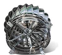 GVNFJKJK Hotte de Ventilation Ventilateur résistant de Turbine Toit d'acier Inoxydable for la Salle Bains/entrepôt/Usine/Salle Bains/hangars/campeurs(400mm(15.7inch))