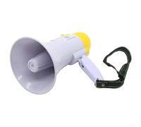 GVNFJKJK Microphone à Main Haut-Parleur portatif de mégaphone de mégaphone portatif avec Le contrôle de Volume et l'enregistreur Vocal Haut-Parleur extérieur de mégaphone