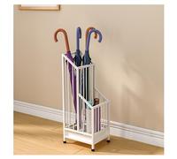 GVNFJKJK Porte-parapluies Mural, Porte-Parapluie carré en Acier avec bac d'égouttement Amovible et Panier Creux for Foyer de Bureau à Domicile doré 40 x 25 62 cm(White,25x20x62cm/9.8x7.9x24.4inch)