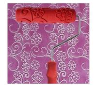 GVNFJKJK Rouleaux à Peinture en Caoutchouc, Rouleau de gaufrage Peinture, Rouleau en Relief, Chemin Murale, Outil Bricolage décoration, Motif 10