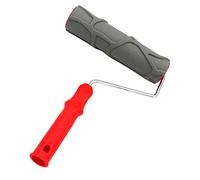 GVNFJKJK Rouleaux à Peinture en Caoutchouc, Rouleau de Peinture cylindrique gaufrage Motif d'imitation avec poignée en Caoutchouc for la décoration Murale Bricolage