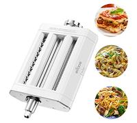 GVODE Accessoire de pâtes pour mixeur KitchenAid 3 en 1 en aluminium, accessoire de machine à pâtes pour mixeur KitchenAid utilisé pour faire des pâtisseries, des fettuccines et des spaghettis