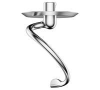 GVODE Crochet à pâte pour Kitchenaid batteur, crochet à pâte K45DH pour batteur sur socle 4.3 et 4.7/4.8L à tête inclinable, crochet à pâte en acier inoxydable lavable au lave-vaisselle (silver)