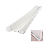 Gvolatee 1 pièce Boudin de Porte Double Isolant 96 cm, Bas de Porte Asolation Anti Froid Lavable et Durable Anti Bruit Insect, Boudin Porte Blanc Bâton en Mousse Inséré Découpable Blanc