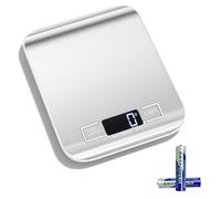 Gvolatee 10kg/1g Balance de cuisine precision Électronique, inoxydable pese aliment cuisine avec affichage Lcd et fonction tare, 6 unités, pesée des aliments pour la cuisson, pâtisserie et mélange