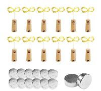 Gvolatee 12 pièces Guirlande Lumineuse, Lampes de 2M, LED Bouteille Blanc