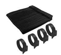Gvolatee 120 pièces Attache Cable 12×150 mm, Attaches de Câble Nylon Réutilisable, Sangles Câble Attaches Noir Set, Sangles de Câble pour Attacher Câbles, Fils PC, Fils Électriques
