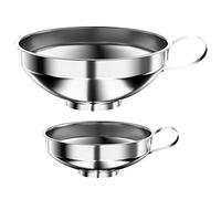 Gvolatee 2 Pièces Entonnoirs à Large Ouverture Entonnoir à Confiture Entonnoirs à Confitures En Acier Inoxydable pour Liquides Huiles Poudres Haricots