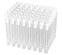 Gvolatee 48pcs Tube à Bulles de Mariage avec poignée en Forme de cœur - Tubes remplis，Ce Produit ne Contient Pas de Bulles de Liquide