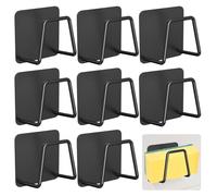 Gvolatee 8 Pièces Porte Eponge Evier Cuisine, Porte Eponge Evier Cuisine Ventouse, Porte-Éponge pour Évier de Cuisine, Cuisine Porte-Éponge, Accroche Eponge Evier Cuisine pour Salle Bains(Noir)