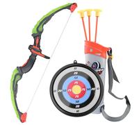Gvolatee Arc Enfant, Arc et Fleches Enfant avec Lumières LED, Ensemble d'arc et de Flèches, Bow and Arrow for Kids, avec 3 Flèches À Ventouse, 1 Carquois et 1 Cible, pour Intérieur et Extérieur