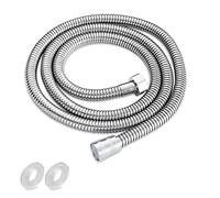 Gvolatee Flexible de Douche 150CM, Acier Inoxidable Anti-Torsion Anti-Explosion Anti-Fuite Anti-Corrosion Tuyau Douche, avec Connexion Universelle G 1/2", Interface en Laiton, pour Douchette à Main