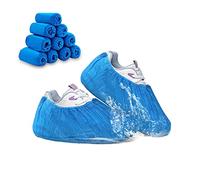 Gvolatee Lot de 100 Surchaussures Jetables, Antiderapantes Non Tissé Couvre Chaussure, Anti-Salissures Impermeable Respirant pour Médical, Atelier, Herbe, Atelier, Construction, Nettoyage Domestique