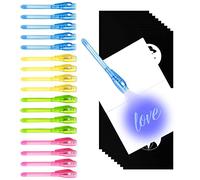Gvolatee Stylo magique à encre espion invisible,marqueur d'écriture secrète