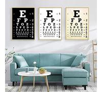 GVOZI Toile Art Décor Moderne Ophtalmologie Affiche Optique Boutique Oeil Toile Peinture Moderne Art Imprimer Tableau De Test Mur Photo Pour Salon Décor À La Maison 30x40cm