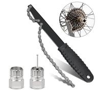 GVPOELR Outils de Fouet de Chaîne de Vélo,3 Pièces Fouets de Chaîne de Vélo, Extracteur de Pignon, Outil de Verrouillage de Cassette, Extracteur de Pignon, Jeu d'Extracteurs de Cassette