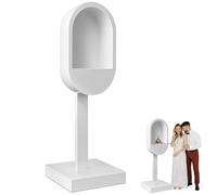 Gvqng Cabine TéLéPhonique avec Livre d'or Audio, Cabine TéLéPhonique Romantique avec Livre d'or Audio, pour Mariages, Anniversaires, FêTes, Remises De DiplôMes, Baby Showers,Blanc