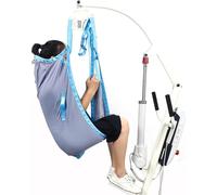 Gvqng éCharpe De Levage IntéGrale pour Patient, Harnais De Transfert MéDical pour Toilettes, éCharpe De Transfert MéDicale pour Douche, Harnais De Levage à Fente pour Jambes,Gris,M