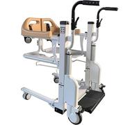 Gvqng Fauteuil Roulant éLectrique pour Personne à Mobilité RéDuite, Fauteuil De Transfert pour Personne à Mobilité RéDuite avec Assise DiviséE à 180°, Fauteuil De Transport,A