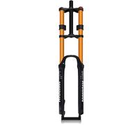 Gvqng Fourche Avant pour VTT - 26, 27,5 Et 29 Pouces, Fourche à Double Té - Pivot Droit 1-1/8", Suspendue pour VéLo, Discipline : Descente (Downhill), DéBattement : 180 Mm,d'or,29Inch