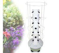 Gvqng JardinièRe Hydroponique Tour Hors-Sol, Kit De Jardin Vertical D'IntéRieur pour LéGumes, Fruits Et Herbes Aromatiques, SystèMe D'Irrigation Intelligent, Jardin,Vert,7 Tier with Shelves