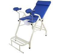 Gvqng Lit D'Examen GynéCologique Pliable, Table D'Examen pour Accouchement, Lit OpéRatoire Pliable, éQuipement De RinçAge Chirurgical Et De Soins Infirmiers, Chaise D'Examen,Bleu,with Pedals
