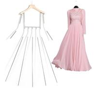 Gvqng Mannequin De Robe, Cintres pour Mannequins à Cadre MéTallique avec Taille Et Bras RéGlables, Porte-VêTements pour Exposition De VêTements, avec Cinq Poteaux ArticuléS,02
