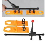 Gvqng Outil De DéBosselage AméLioré, Outil De DéBosselage pour Voiture, Kit D'Outils De RéParation Automobile, Languettes AntidéRapantes éPaisses, éLargisseur Anti-Rayures,Marron