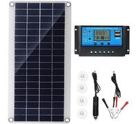 Gvqng Panneaux solaires 300W 18V Flexibles Kit de système Silicium monocristallin Module photovoltaïque avec contrôleur Charge pour Camping-Car, Bateau, Yacht, Voyage en Plein air