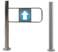 Gvqng Portillon De SéCurité à Fermeture Automatique avec Fixation sur Poteau, Porte Unidirectionnelle à Ouverture à 90 DegréS, Porte Battante Manuelle pour AccèS EntréE,Left,50x97 cm