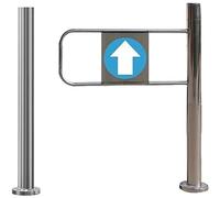 Gvqng Portillon De SéCurité à Fermeture Automatique avec Fixation sur Poteau, Porte Unidirectionnelle à Ouverture à 90 DegréS, Porte Battante Manuelle pour AccèS EntréE,Right,70x97 cm