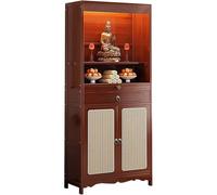 Gvqng Table D'Autel De MéDitation, Autel Bouddhiste, Armoire D'Autel, Table D'Offrandes sur PiéDestal, De Style Chinois, Table D'Autel pour Sanctuaire Personnel,03,68 * 33 * 170CM