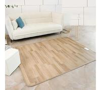 Gvqng Tapis De Sol Chauffant éLectrique en GraphèNe, Tapis De Sol Chauffant D'IntéRieur, Chauffe-Pieds avec Minuterie De Chauffage Rapide, TempéRature ProgramméE,03,150 * 150cm