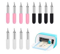 Gvrxec Lot de 12 lames de coupe, lames de traceur de découpe compatibles avec Cricut Joy, lames de traceur de découpe 30/45/60 degrés, accessoires de traceur, lames de rechange compatibles avec Cricut