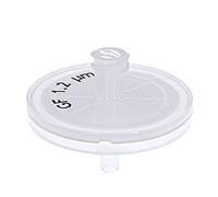 GVS Filter Technology, Filtre Seringue, ABLUO, 25mm, Membrane Fibre de Verre, 1.2µm, Chambre PP, 100/pc