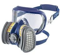 GVS Filter Technology Masque SPR583 Elipse Integra avec filtres ABE1P3 pour gaz organiques, inorganiques, gaz chimiques et poussières, S/M Bleu