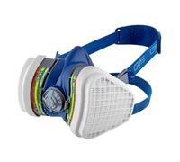 GVS Filter Technology SPR491 Demi-masque respiratoire anti-poussière et contre les risques Poussieres/Multiples Gaz, M/L, Bleu