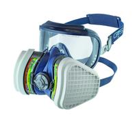 GVS Masque SPR535 Elipse Integra avec filtres ABEK1P3 contre les risques Poussieres Et Multiples Gaz, M/L, Bleu
