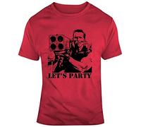 GVSCVS FUHUA Commando Arnold Schwarzenegger Movie Quote Let's Party T T-Shirts à Manches Courtes(XX-Large)